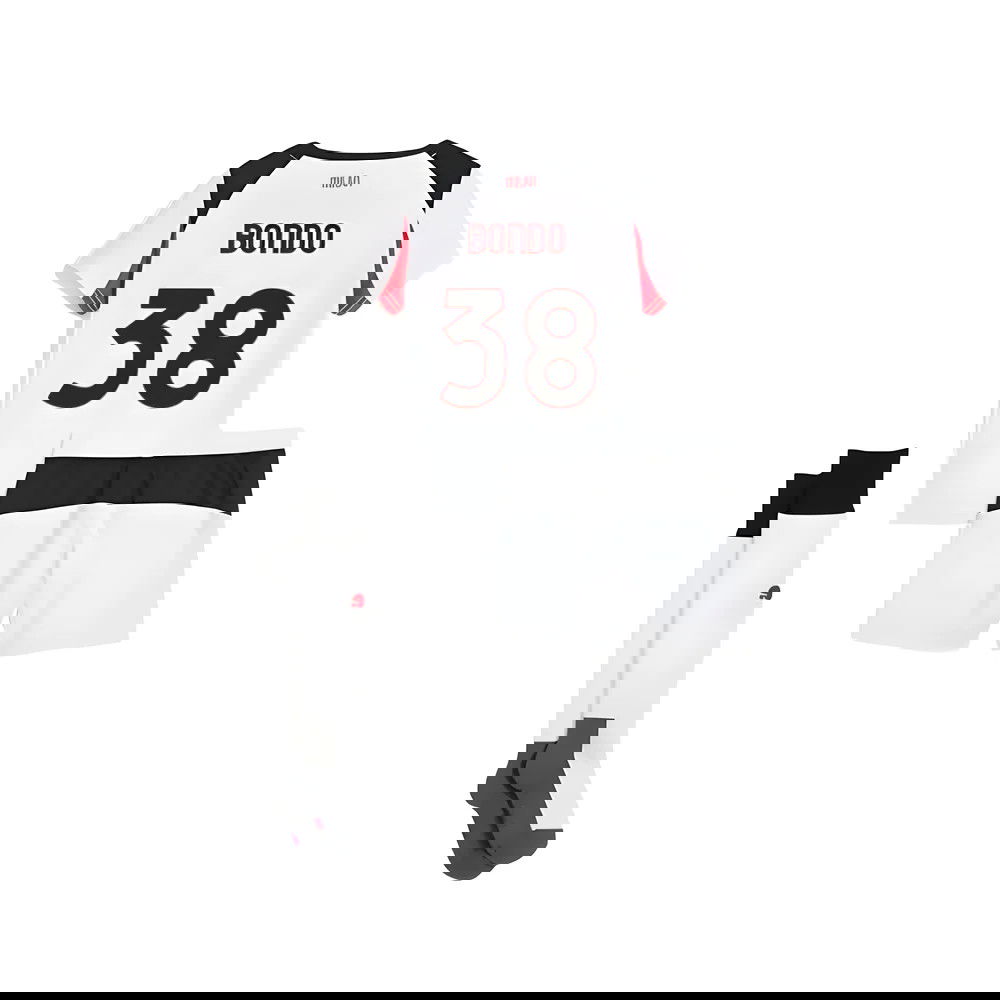 Tanie Koszulki Piłkarskie AC Milan Dziecięca BONDO #38 Precz 2025-2026 Stroje Piłkarskie