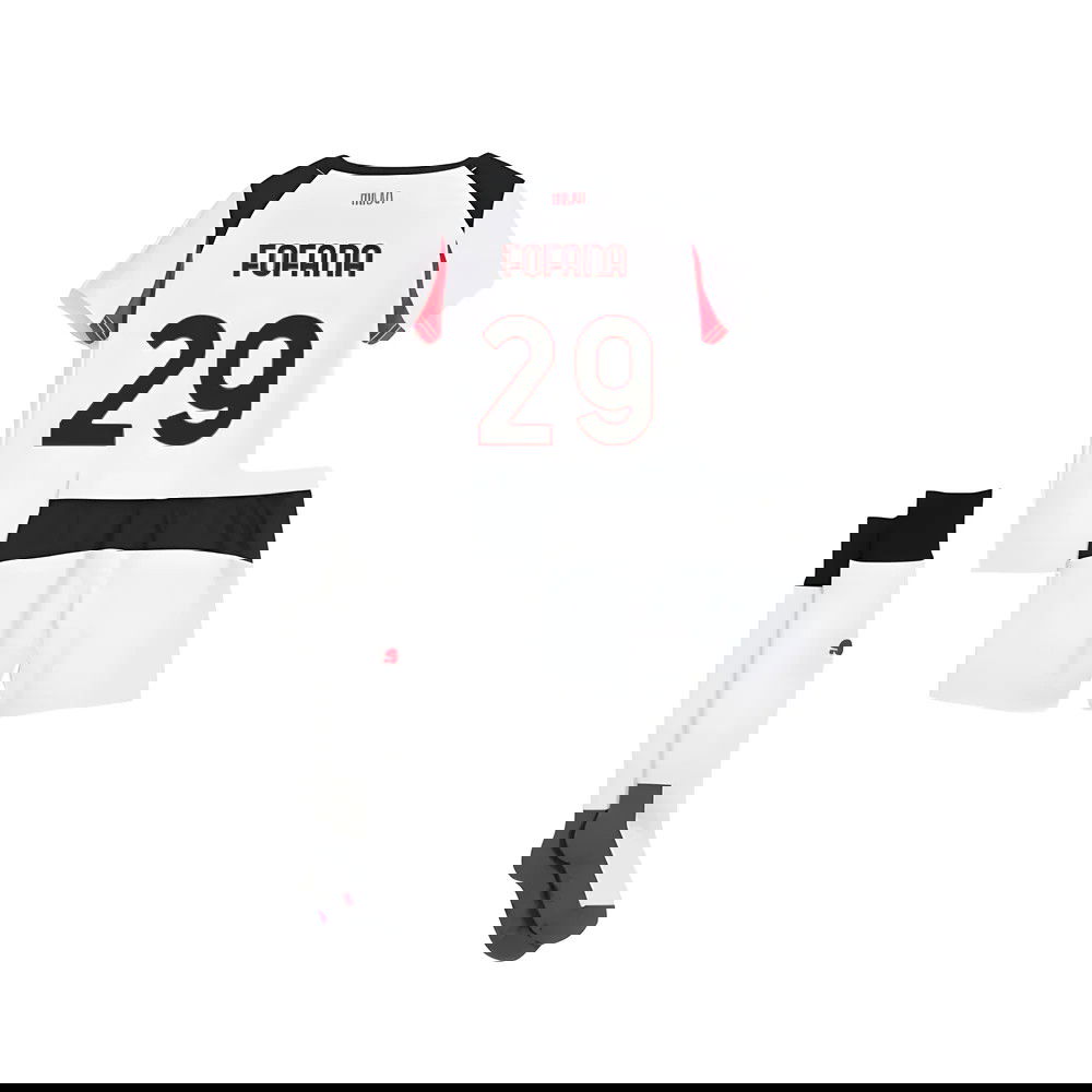 Tanie Koszulki Piłkarskie AC Milan Dziecięca FOFANA #29 Precz 2025-2026 Stroje Piłkarskie