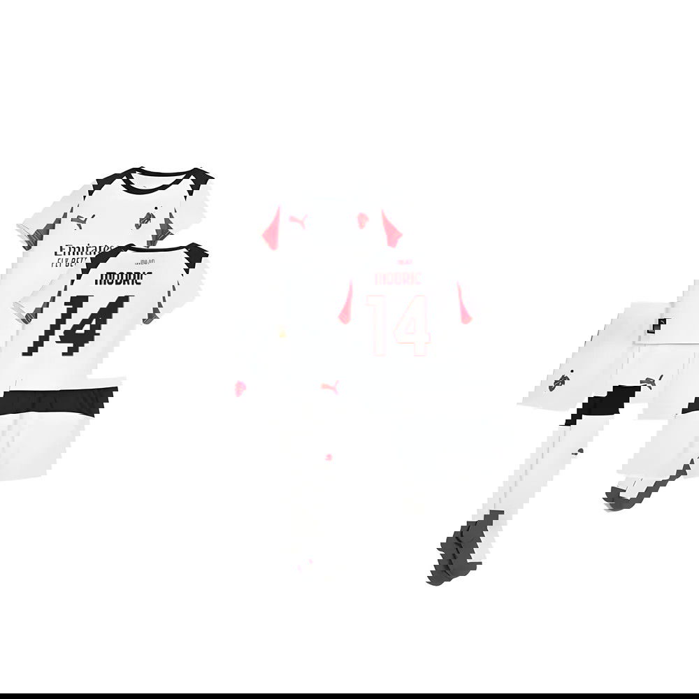 Tanie Koszulki Piłkarskie AC Milan Dziecięca MODRIC #14 Precz 2025-2026 Stroje Piłkarskie