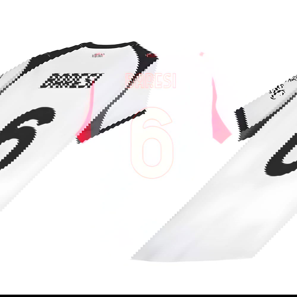 Tanie Koszulki Piłkarskie AC Milan BARESI #6 Precz 2025-2026 Stroje Piłkarskie