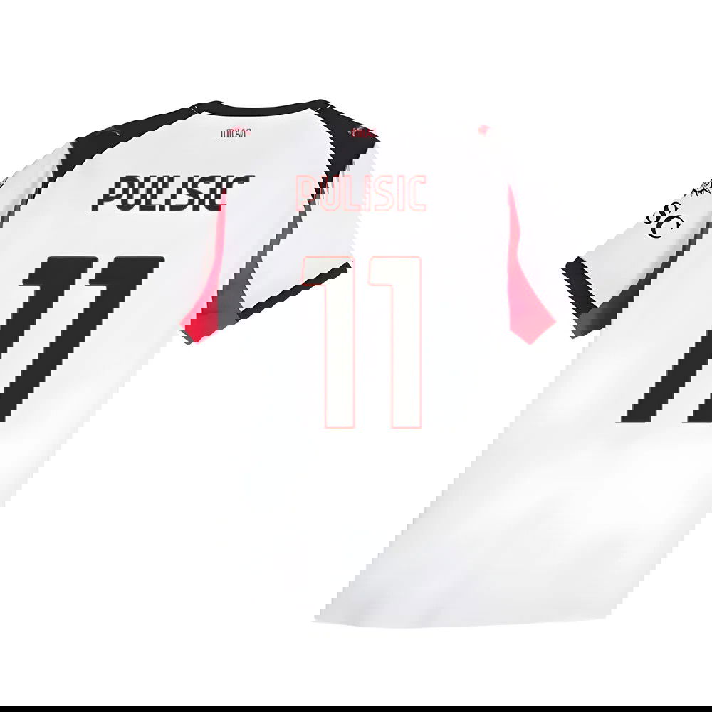 Tanie Koszulki Piłkarskie AC Milan PULISIC #11 Precz 2025-2026 Stroje Piłkarskie