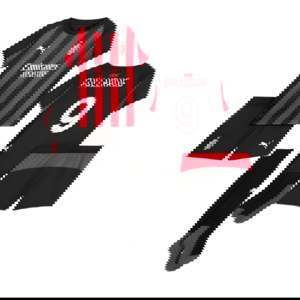 Tanie Koszulki Piłkarskie AC Milan Dziecięca FULLKRUG #9 Główna 2025-2026 Stroje Piłkarskie