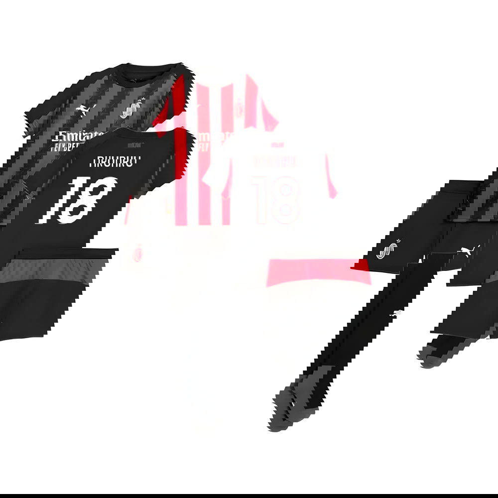 Tanie Koszulki Piłkarskie AC Milan Dziecięca NKUNKU #18 Główna 2025-2026 Stroje Piłkarskie