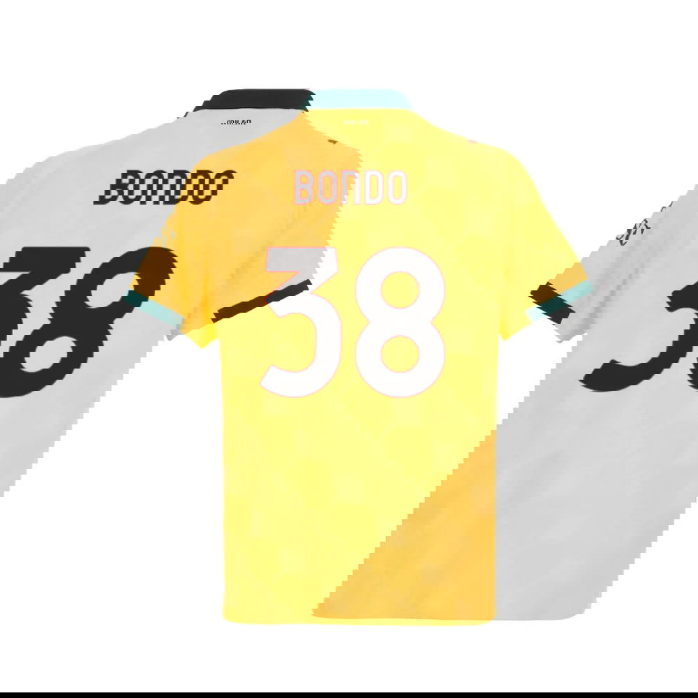 Tanie Koszulki Piłkarskie AC Milan BONDO #38 Trzeci 2025-2026 Stroje Piłkarskie