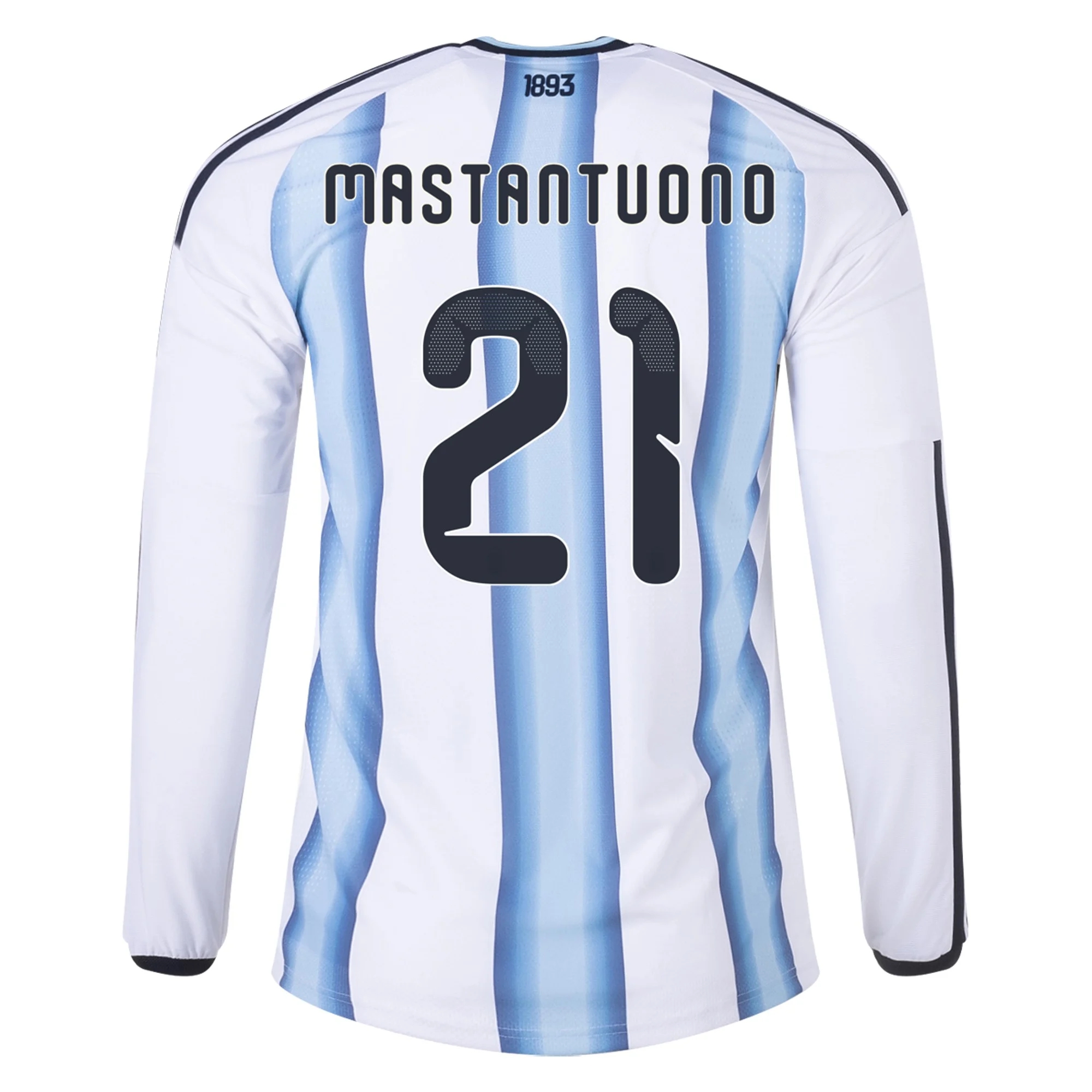 Tanie Koszulki Piłkarskie Argentyna Długi rękaw FRANCO MASTANTUONO #21 Główna Puchar Świata 2026 Stroje Piłkarskie