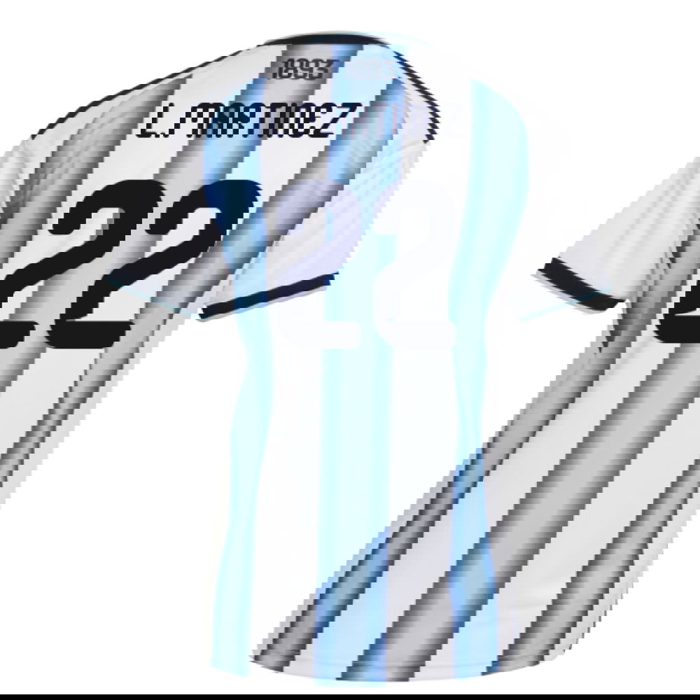 Tanie Koszulki Piłkarskie Argentyna Kobiety LMARTINEZ #22 Główna Puchar Świata 2026 Stroje Piłkarskie