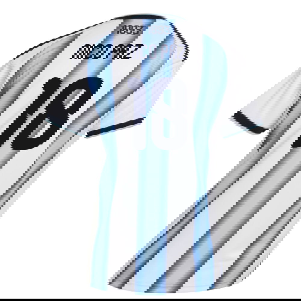 Tanie Koszulki Piłkarskie Argentyna Kobiety NICO PAZ #18 Główna Puchar Świata 2026 Stroje Piłkarskie