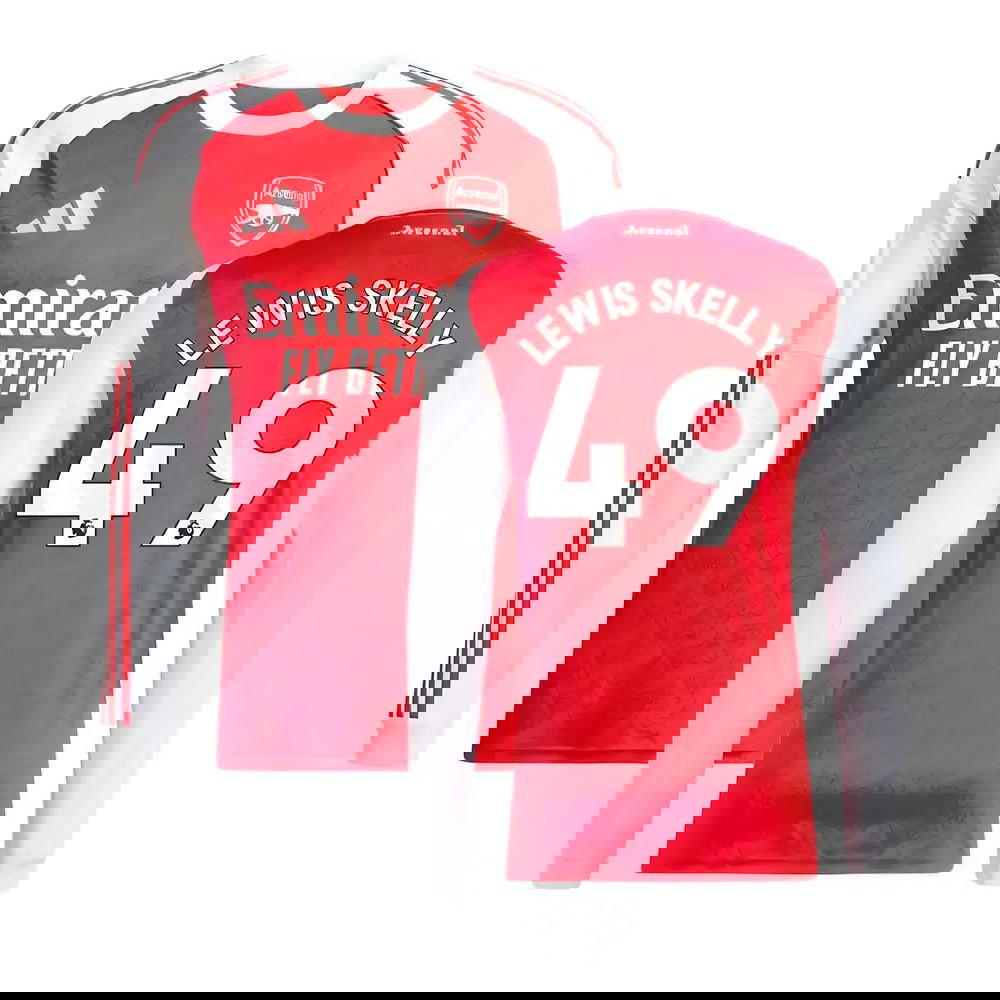 Tanie Koszulki Piłkarskie Arsenal Długi rękaw LEWIS SKELLY #49 Główna 2025-2026 Stroje Piłkarskie