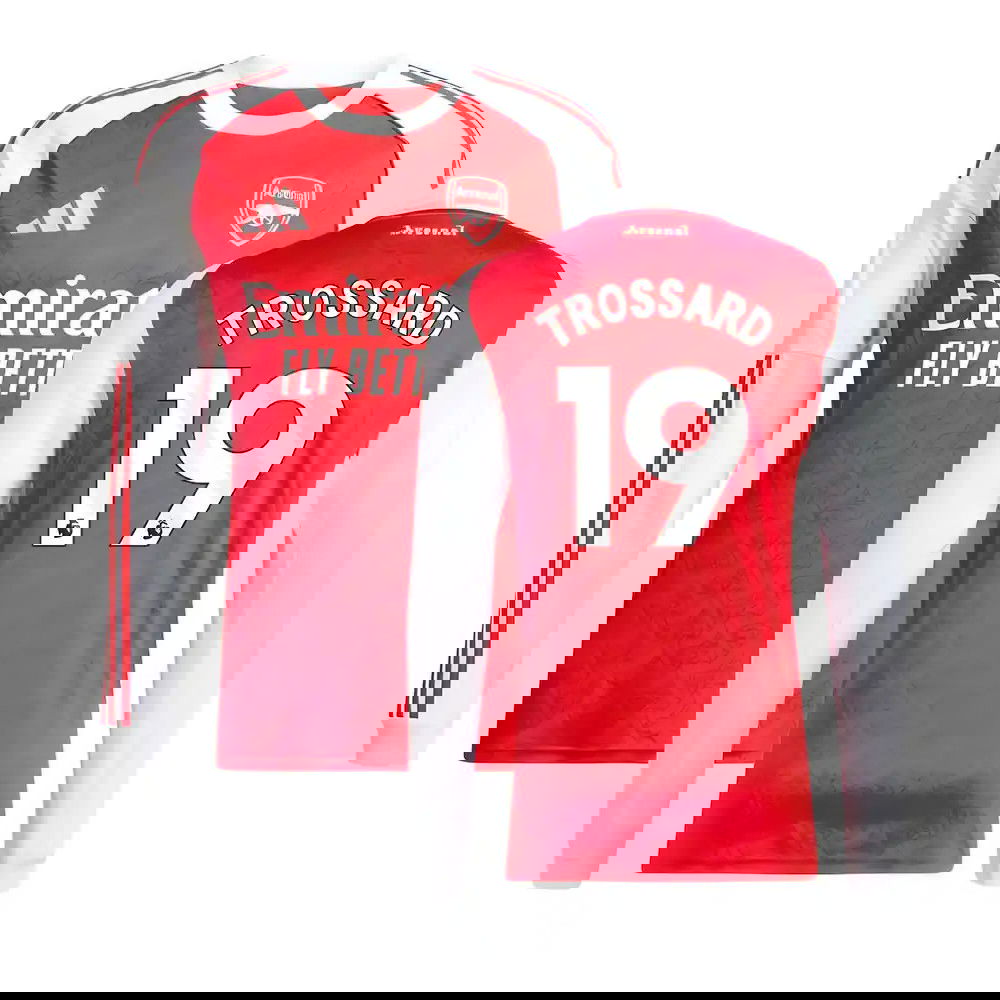 Tanie Koszulki Piłkarskie Arsenal Długi rękaw TROSSARD #19 Główna 2025-2026 Stroje Piłkarskie