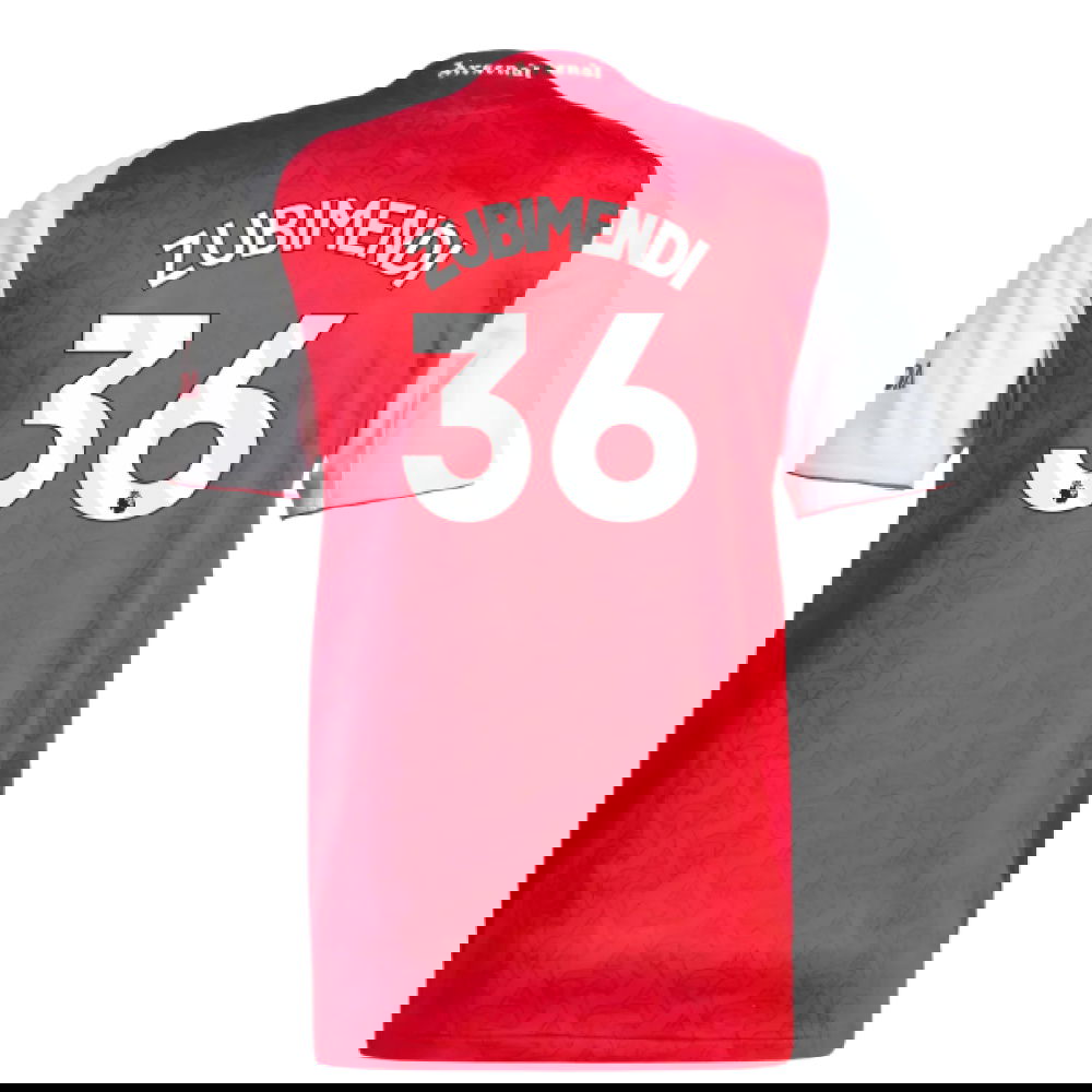 Tanie Koszulki Piłkarskie Arsenal ZUBIMENDI #36 Główna 2025-2026 Stroje Piłkarskie
