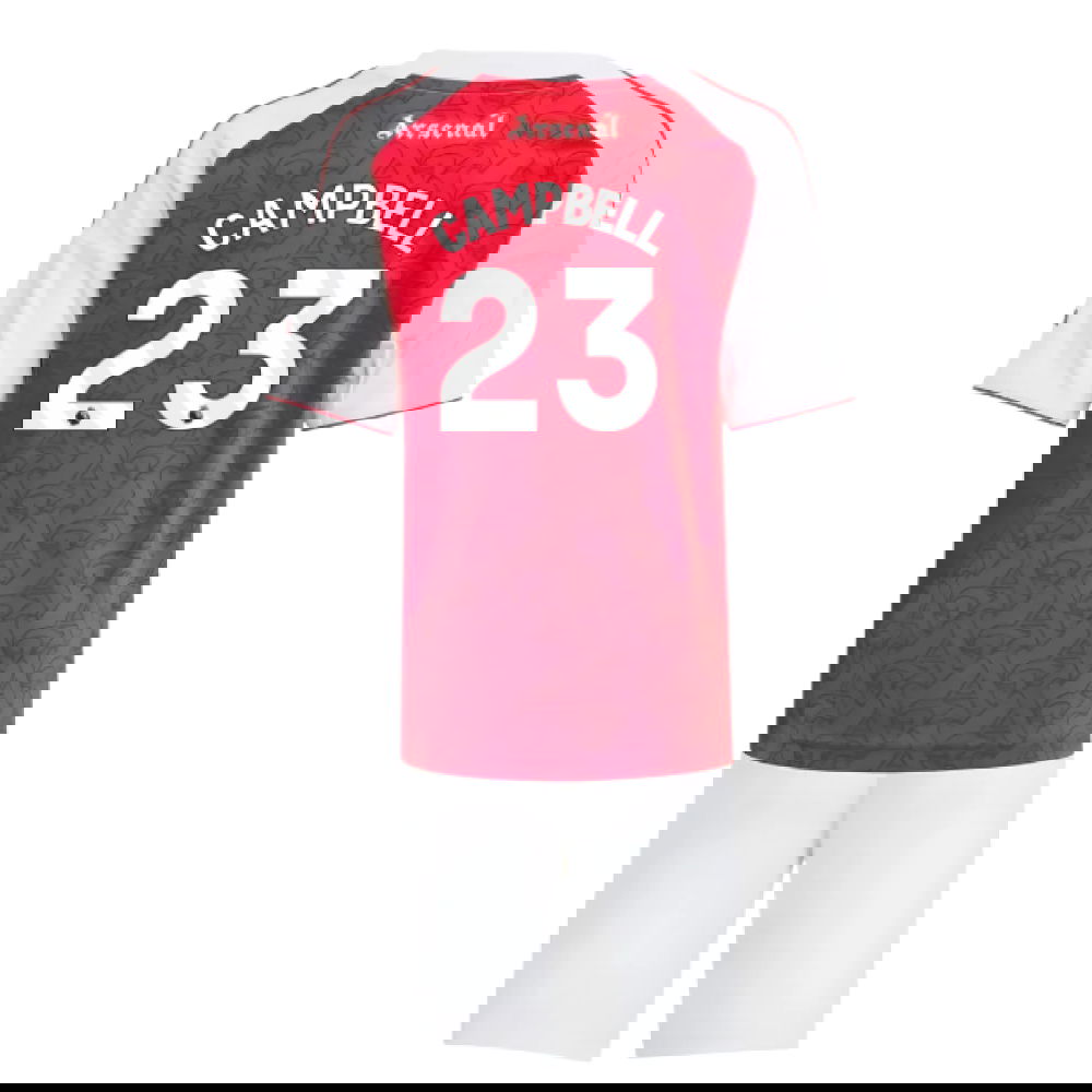 Tanie Koszulki Piłkarskie Arsenal Dziecięca CAMPBELL #23 Główna 2025-2026 Stroje Piłkarskie