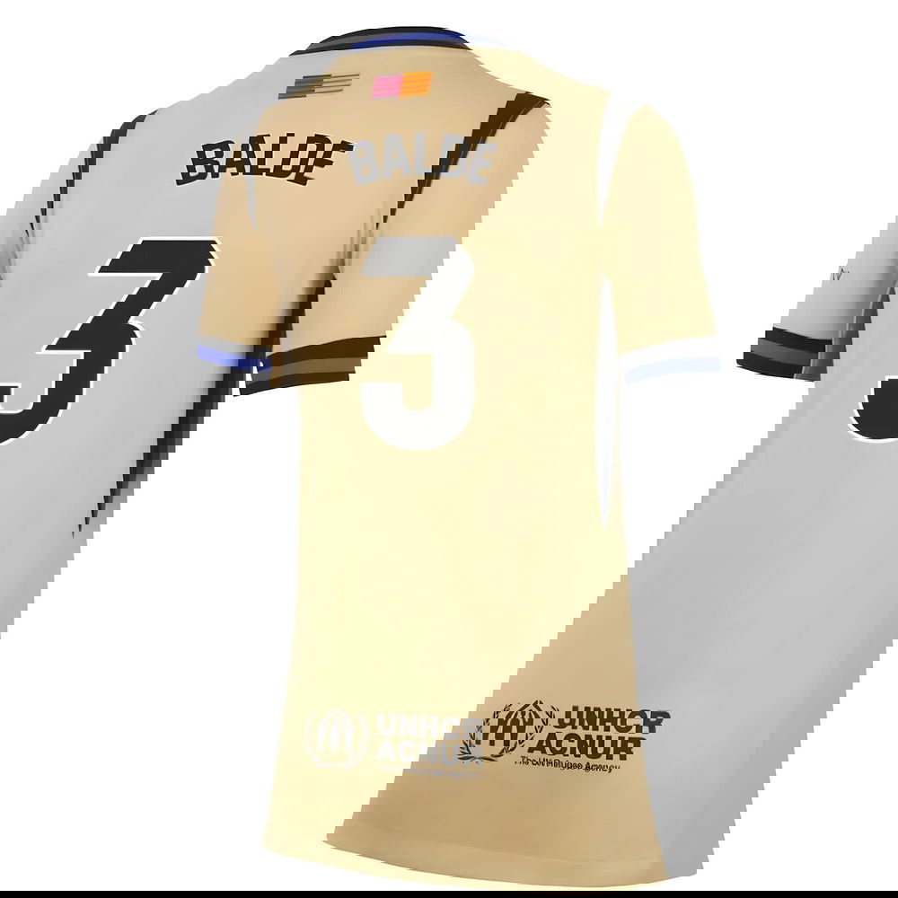 Tanie Koszulki Piłkarskie FC Barcelona Kobiety BALDE #3 Precz 2025-2026 Stroje Piłkarskie