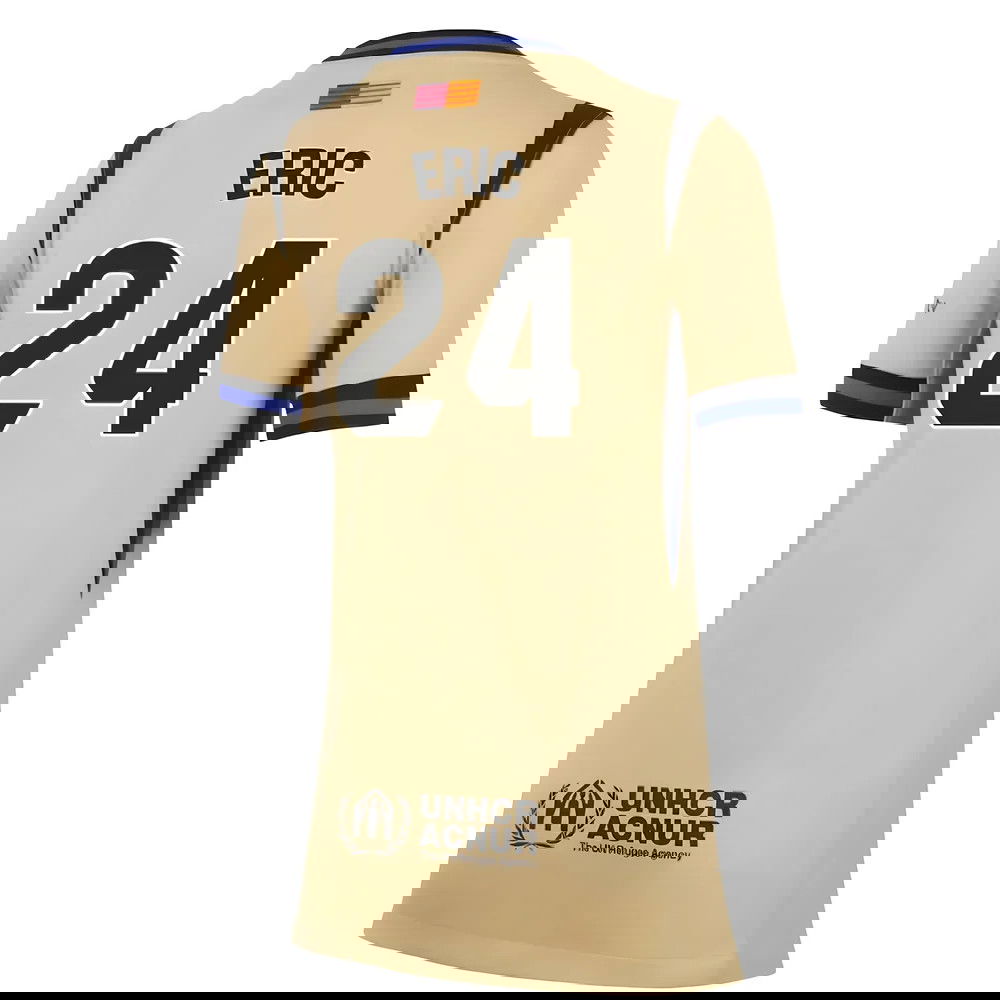 Tanie Koszulki Piłkarskie FC Barcelona Kobiety ERIC #24 Precz 2025-2026 Stroje Piłkarskie