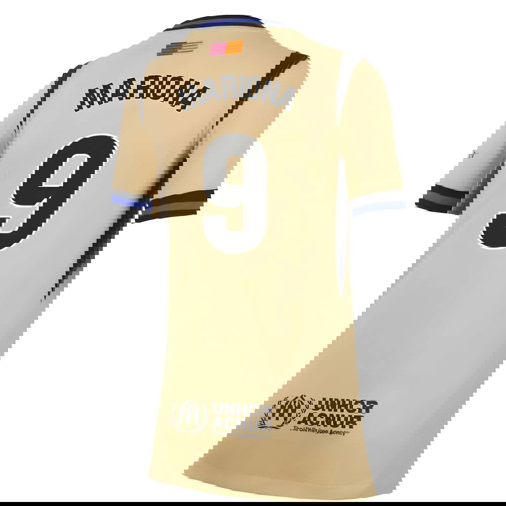 Tanie Koszulki Piłkarskie FC Barcelona Kobiety MARIONA #9 Precz 2025-2026 Stroje Piłkarskie