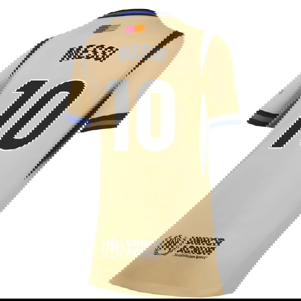 Tanie Koszulki Piłkarskie FC Barcelona Kobiety MESSI #10 Precz 2025-2026 Stroje Piłkarskie
