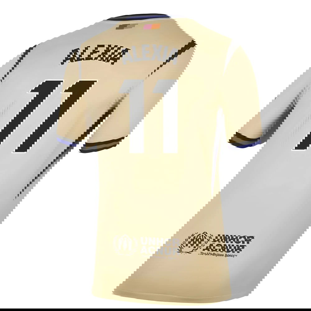 Tanie Koszulki Piłkarskie FC Barcelona ALEXIA #11 Precz 2025-2026 Stroje Piłkarskie