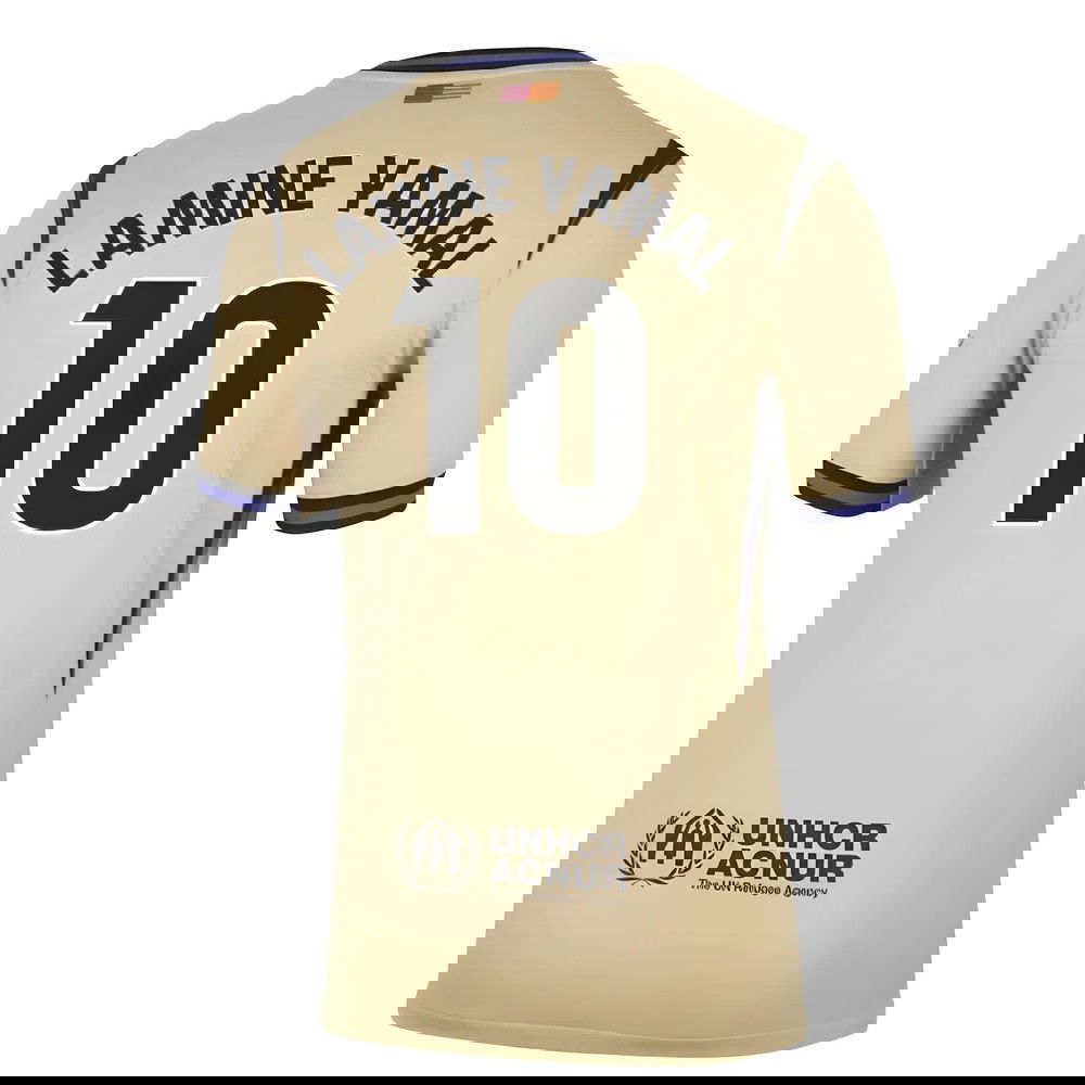 Tanie Koszulki Piłkarskie FC Barcelona LAMINE YAMAL #10 Precz 2025-2026 Stroje Piłkarskie
