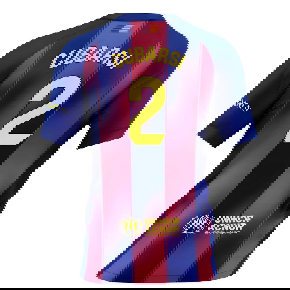 Tanie Koszulki Piłkarskie FC Barcelona Kobiety CUBARSI #2 Główna 2025-2026 Stroje Piłkarskie