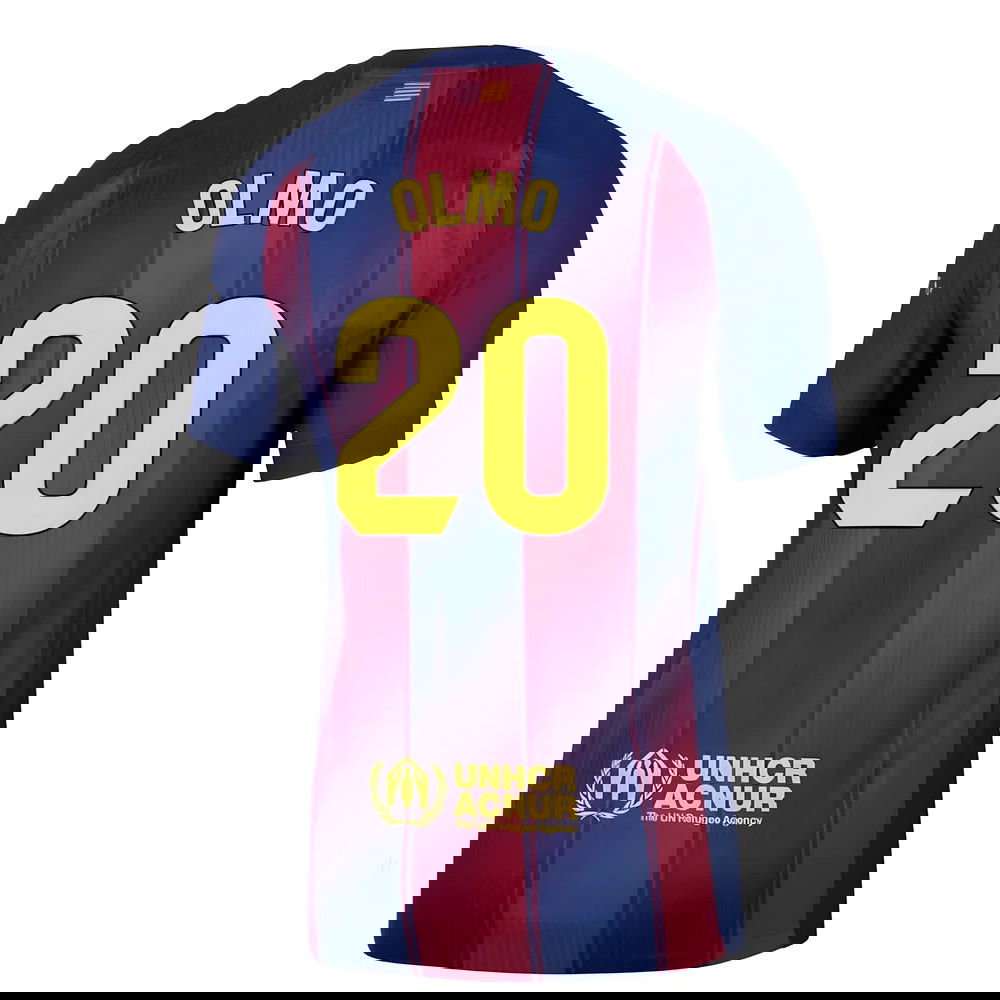 Tanie Koszulki Piłkarskie FC Barcelona OLMO #20 Główna 2025-2026 Stroje Piłkarskie
