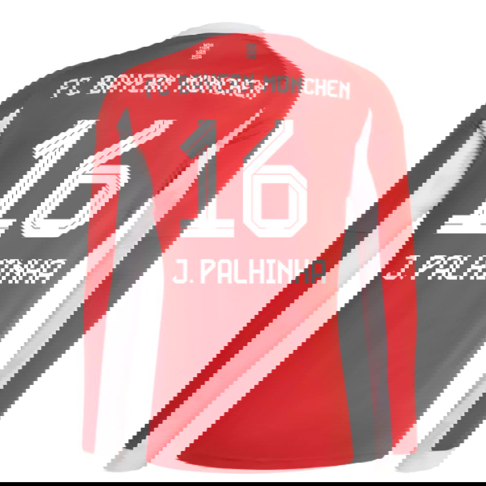 Tanie Koszulki Piłkarskie FC Bayern Monachium Długi rękaw J PALHINHA #16 Główna 2025-2026 Stroje Piłkarskie