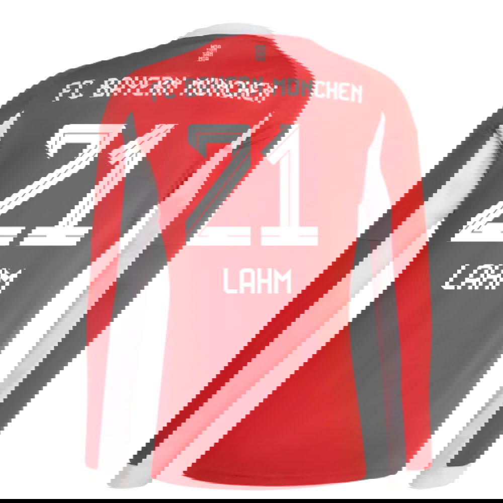 Tanie Koszulki Piłkarskie FC Bayern Monachium Długi rękaw LAHM #21 Główna 2025-2026 Stroje Piłkarskie