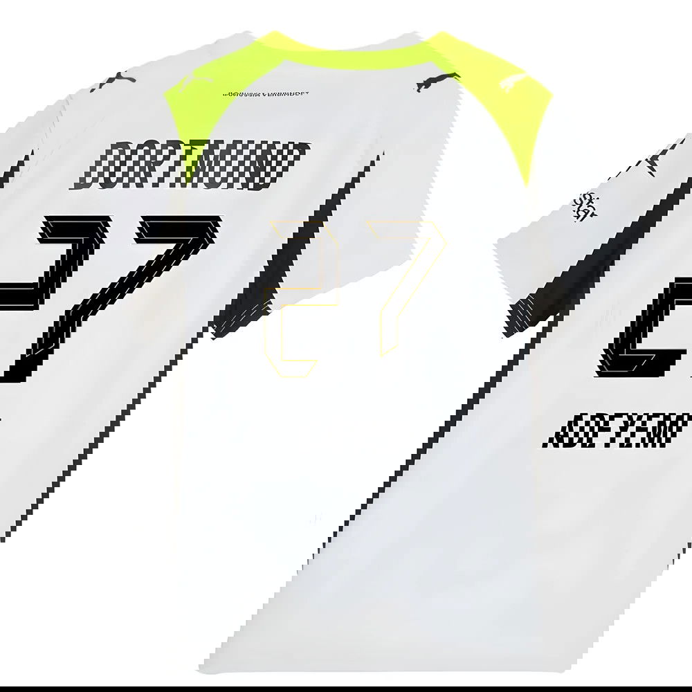 Tanie Koszulki Piłkarskie BVB Borussia Dortmund ADEYEMI #27 Precz 2025-2026 Stroje Piłkarskie