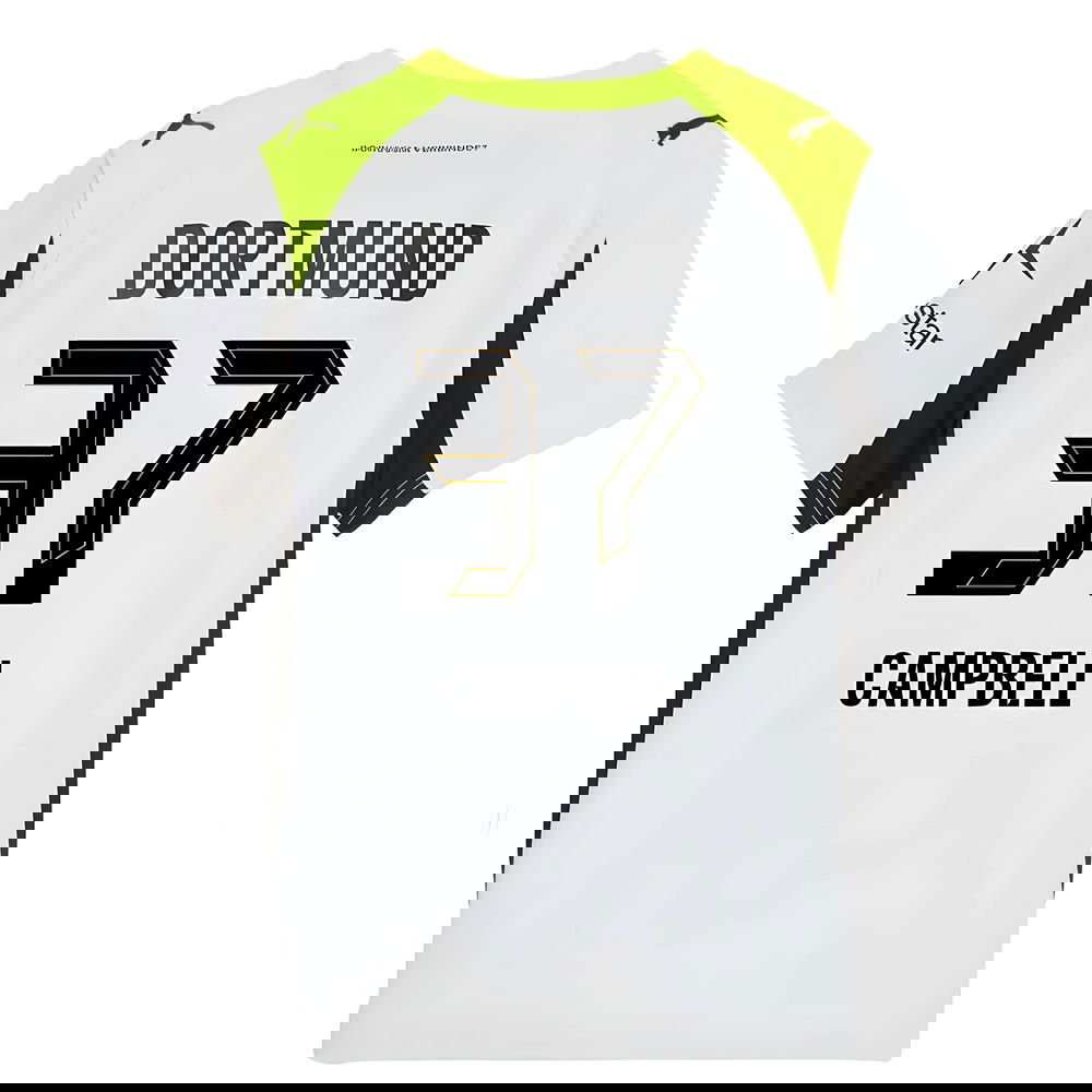 Tanie Koszulki Piłkarskie BVB Borussia Dortmund CAMPBELL #37 Precz 2025-2026 Stroje Piłkarskie