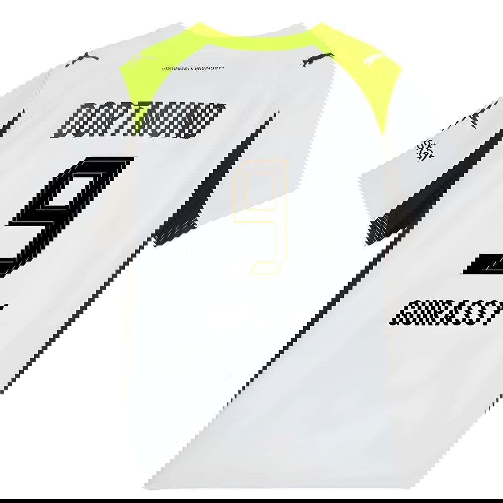 Tanie Koszulki Piłkarskie BVB Borussia Dortmund GUIRASSY #9 Precz 2025-2026 Stroje Piłkarskie