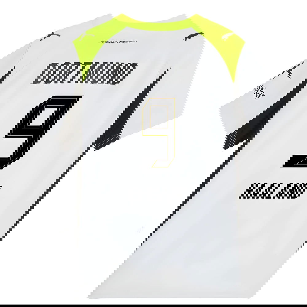 Tanie Koszulki Piłkarskie BVB Borussia Dortmund HAALAND #9 Precz 2025-2026 Stroje Piłkarskie