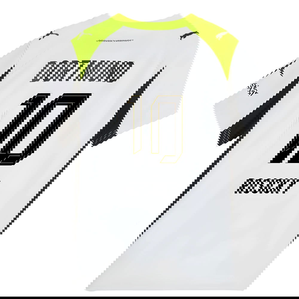 Tanie Koszulki Piłkarskie BVB Borussia Dortmund ROSICKY #10 Precz 2025-2026 Stroje Piłkarskie