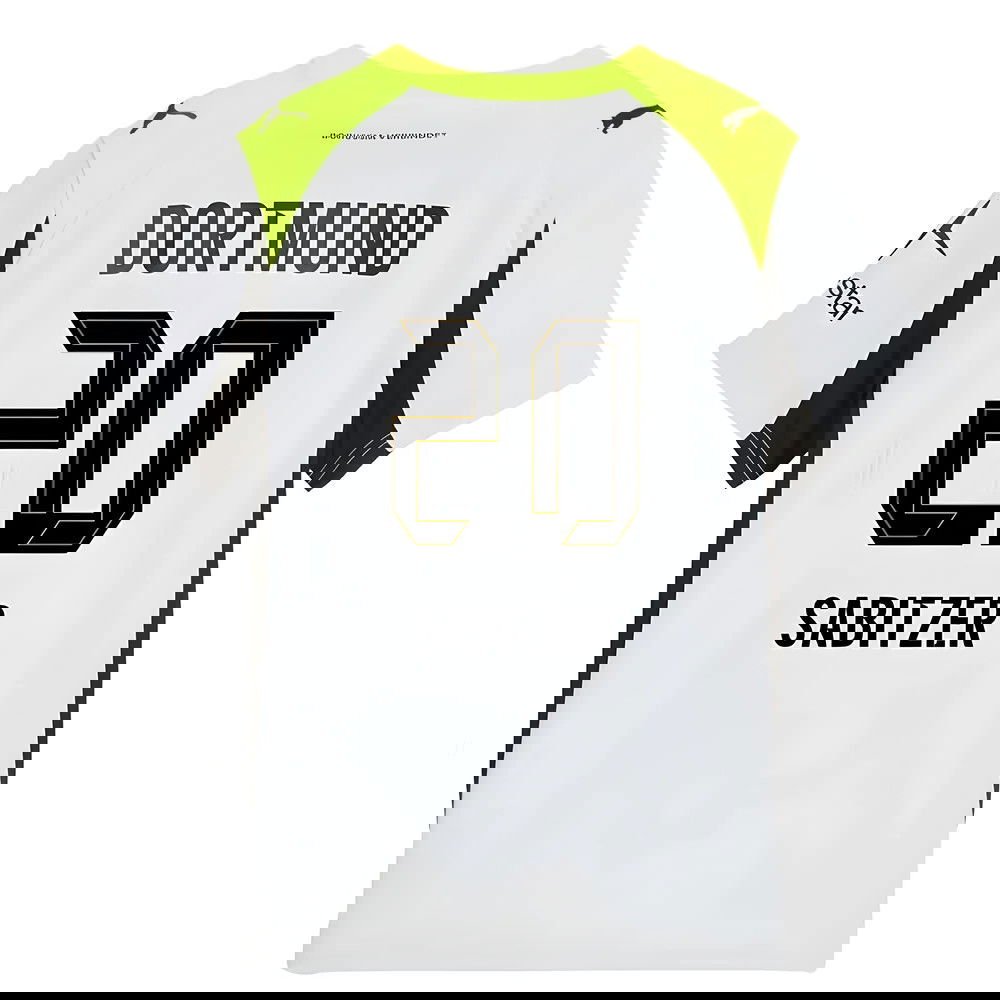 Tanie Koszulki Piłkarskie BVB Borussia Dortmund SABITZER #20 Precz 2025-2026 Stroje Piłkarskie