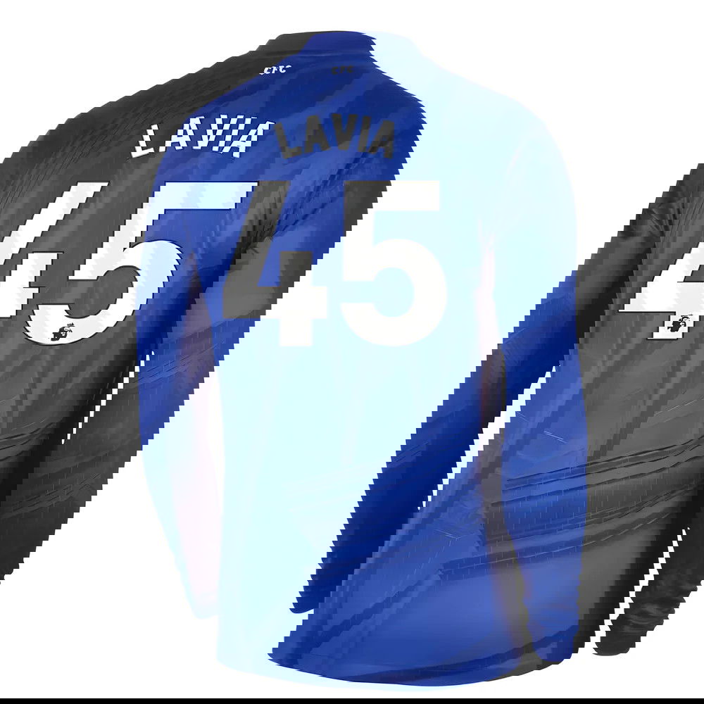 Tanie Koszulki Piłkarskie Chelsea Długi rękaw LAVIA #45 Główna 2025-2026 Stroje Piłkarskie
