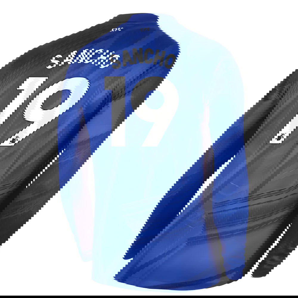Tanie Koszulki Piłkarskie Chelsea Długi rękaw SANCHO #19 Główna 2025-2026 Stroje Piłkarskie