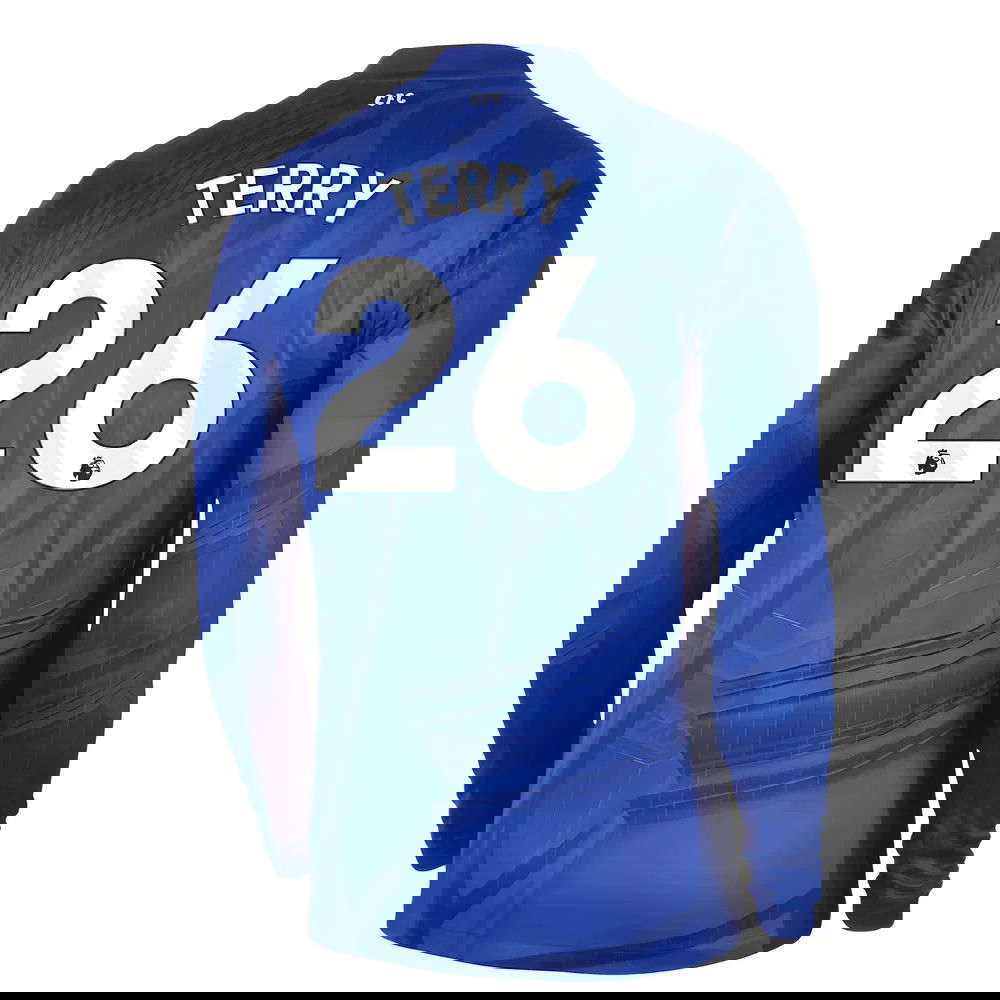 Tanie Koszulki Piłkarskie Chelsea Długi rękaw TERRY #26 Główna 2025-2026 Stroje Piłkarskie