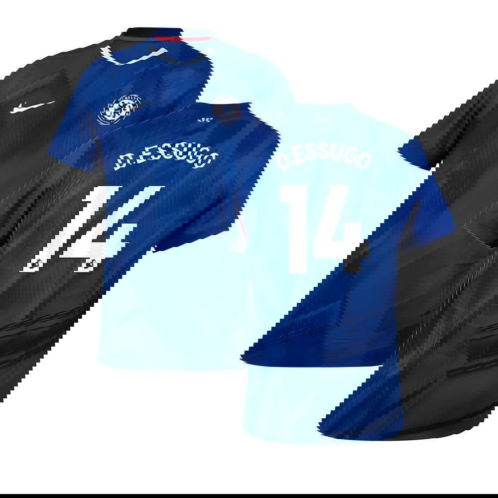 Tanie Koszulki Piłkarskie Chelsea DESSUGO #14 Główna 2025-2026 Stroje Piłkarskie