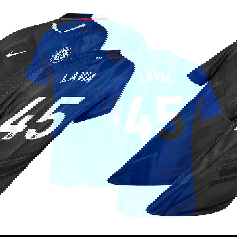 Tanie Koszulki Piłkarskie Chelsea LAVIA #45 Główna 2025-2026 Stroje Piłkarskie