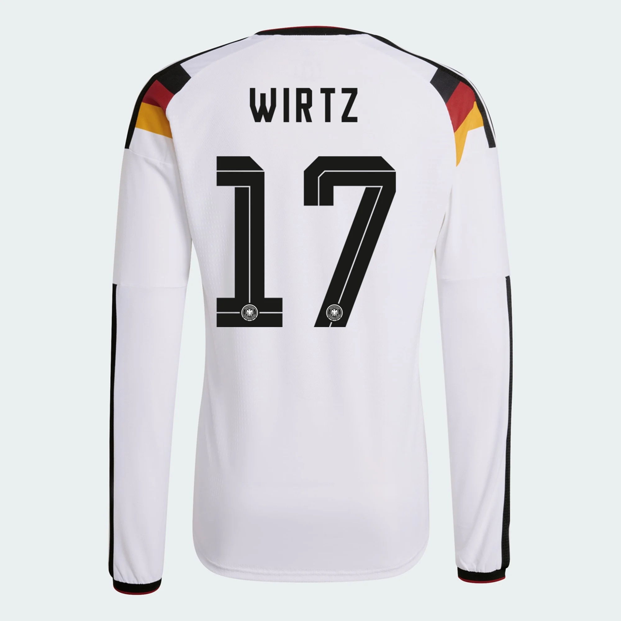 Tanie Koszulki Piłkarskie Niemcy Długi rękaw FLORIAN WIRTZ #17 Główna Puchar Świata 2026 Stroje Piłkarskie