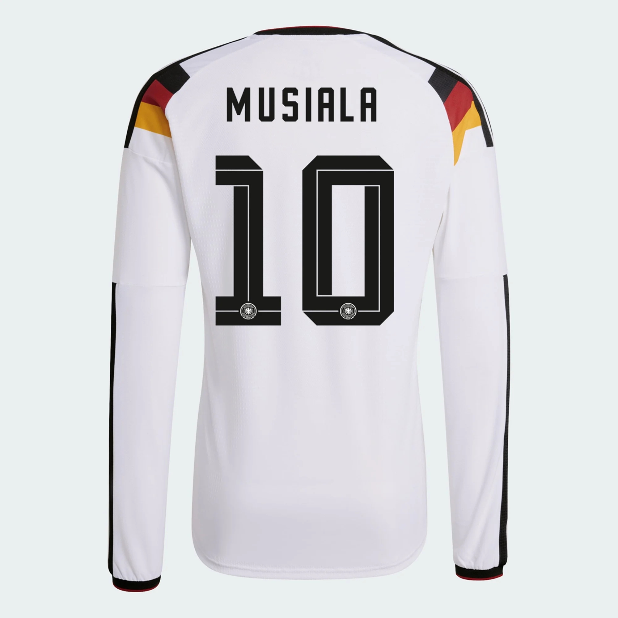 Tanie Koszulki Piłkarskie Niemcy Długi rękaw JAMAL MUSIALA #10 Główna Puchar Świata 2026 Stroje Piłkarskie