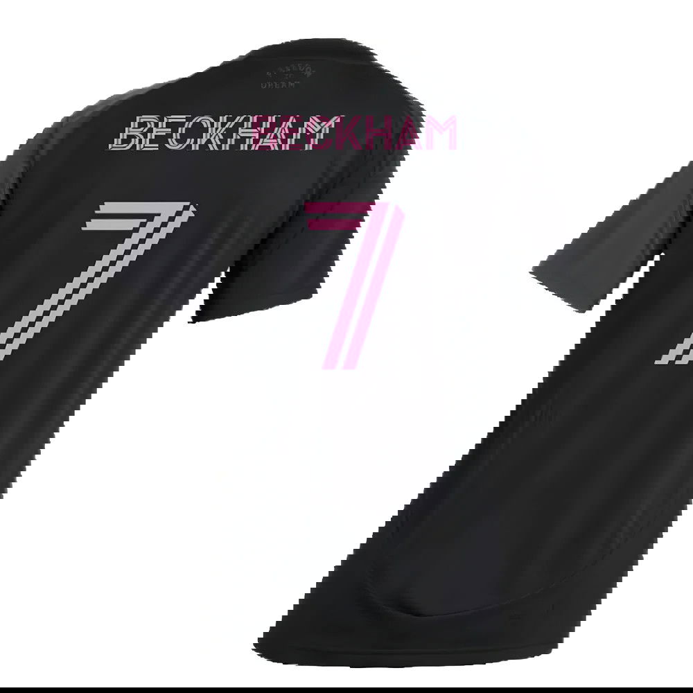 Tanie Koszulki Piłkarskie Inter Miami CF Kobiety BECKHAM #7 Precz Puchar Świata 2026 Stroje Piłkarskie