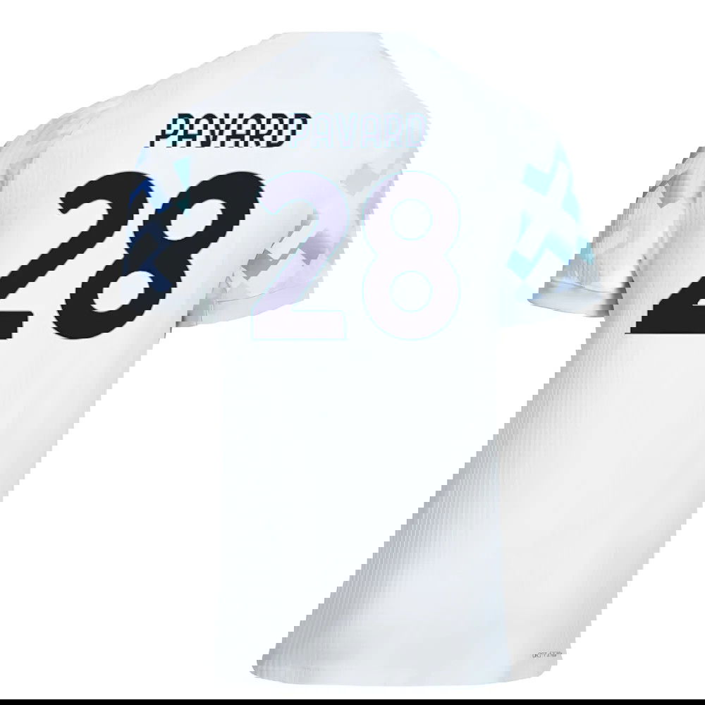 Tanie Koszulki Piłkarskie Inter Mediolan PAVARD #28 Precz 2025-2026 Stroje Piłkarskie