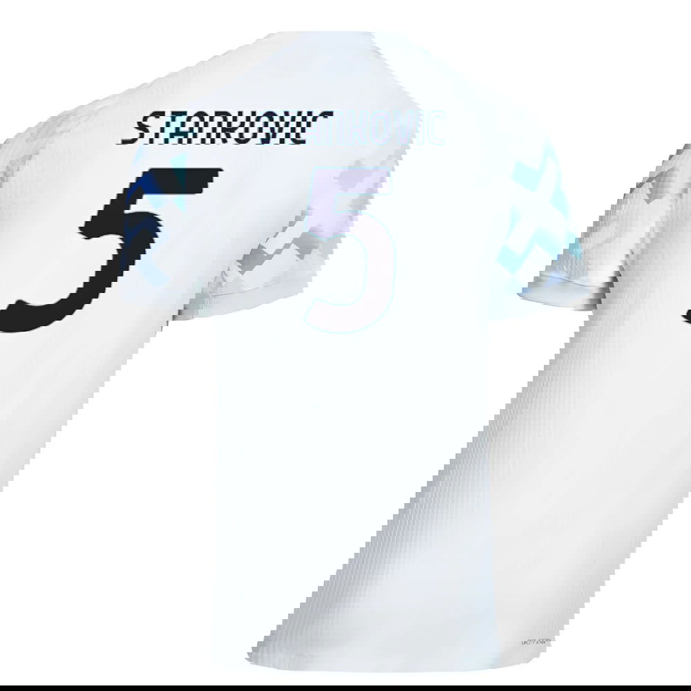 Tanie Koszulki Piłkarskie Inter Mediolan STANKOVIC #5 Precz 2025-2026 Stroje Piłkarskie