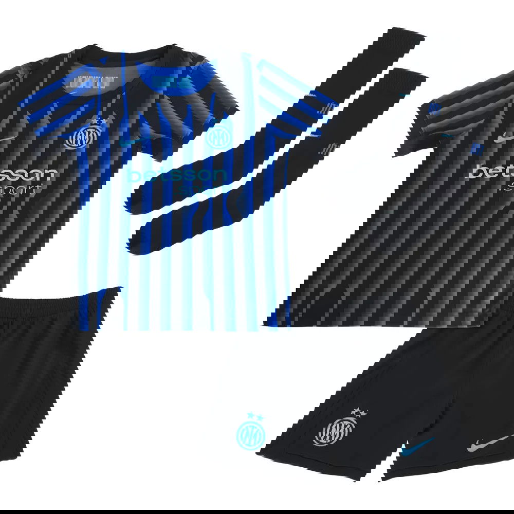 Tanie Koszulki Piłkarskie Inter Mediolan Dziecięca Główna 2025-2026 Stroje Piłkarskie