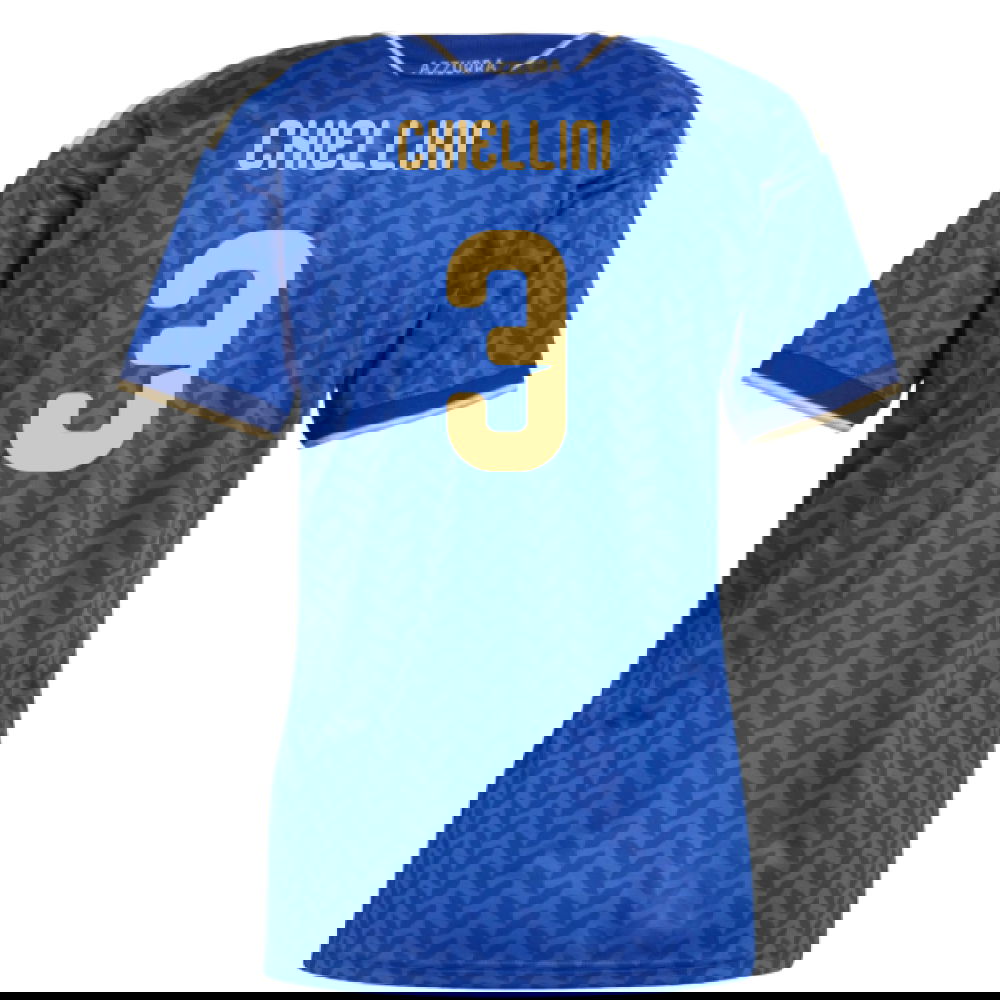 Tanie Koszulki Piłkarskie Włochy Kobiety CHIELLINI #3 Główna Puchar Świata 2026 Stroje Piłkarskie
