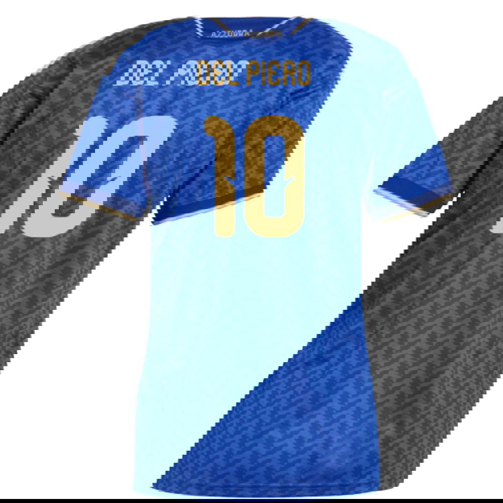 Tanie Koszulki Piłkarskie Włochy Kobiety DEL PIERO #10 Główna Puchar Świata 2026 Stroje Piłkarskie
