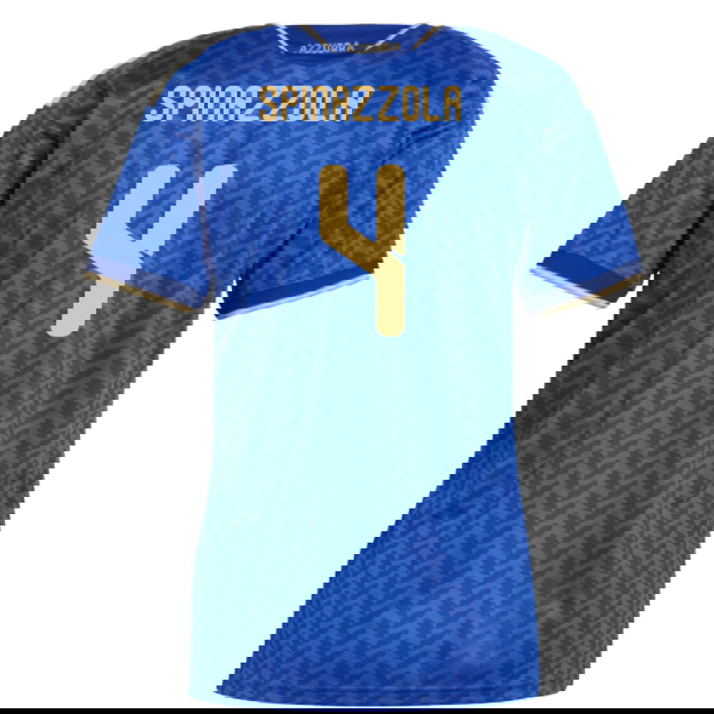 Tanie Koszulki Piłkarskie Włochy Kobiety SPINAZZOLA #4 Główna Puchar Świata 2026 Stroje Piłkarskie