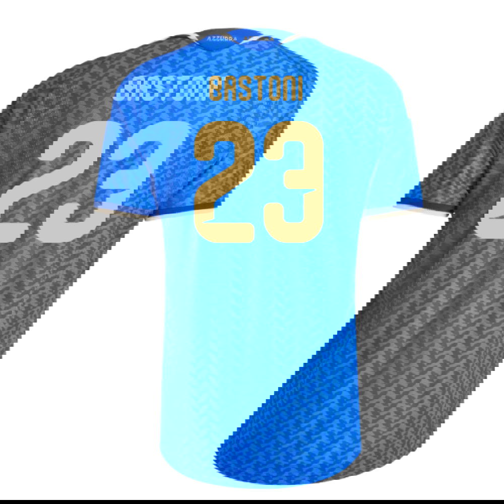 Tanie Koszulki Piłkarskie Włochy BASTONI #23 Główna Puchar Świata 2026 Stroje Piłkarskie