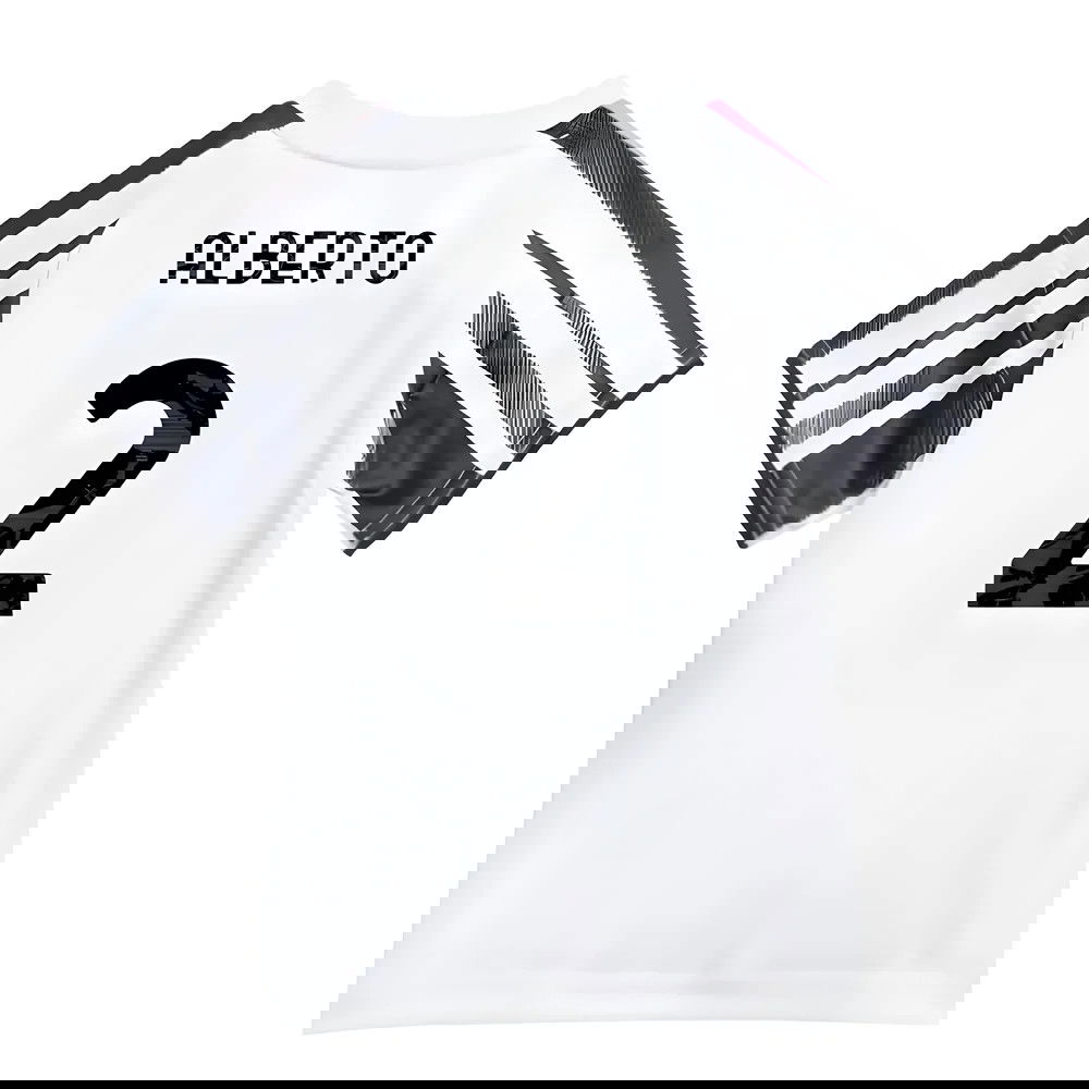 Tanie Koszulki Piłkarskie Juventus Dziecięca ALBERTO #2 Główna 2025-2026 Stroje Piłkarskie