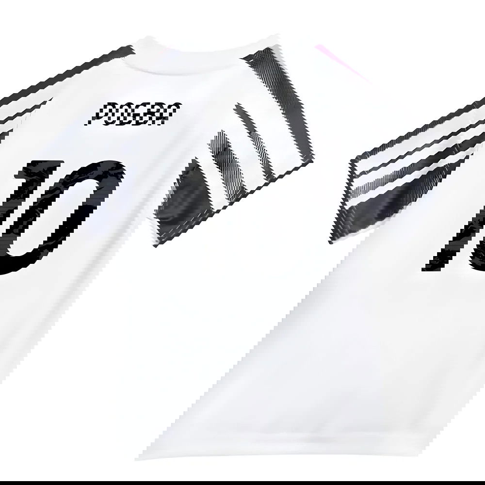 Tanie Koszulki Piłkarskie Juventus Dziecięca POGBA #10 Główna 2025-2026 Stroje Piłkarskie