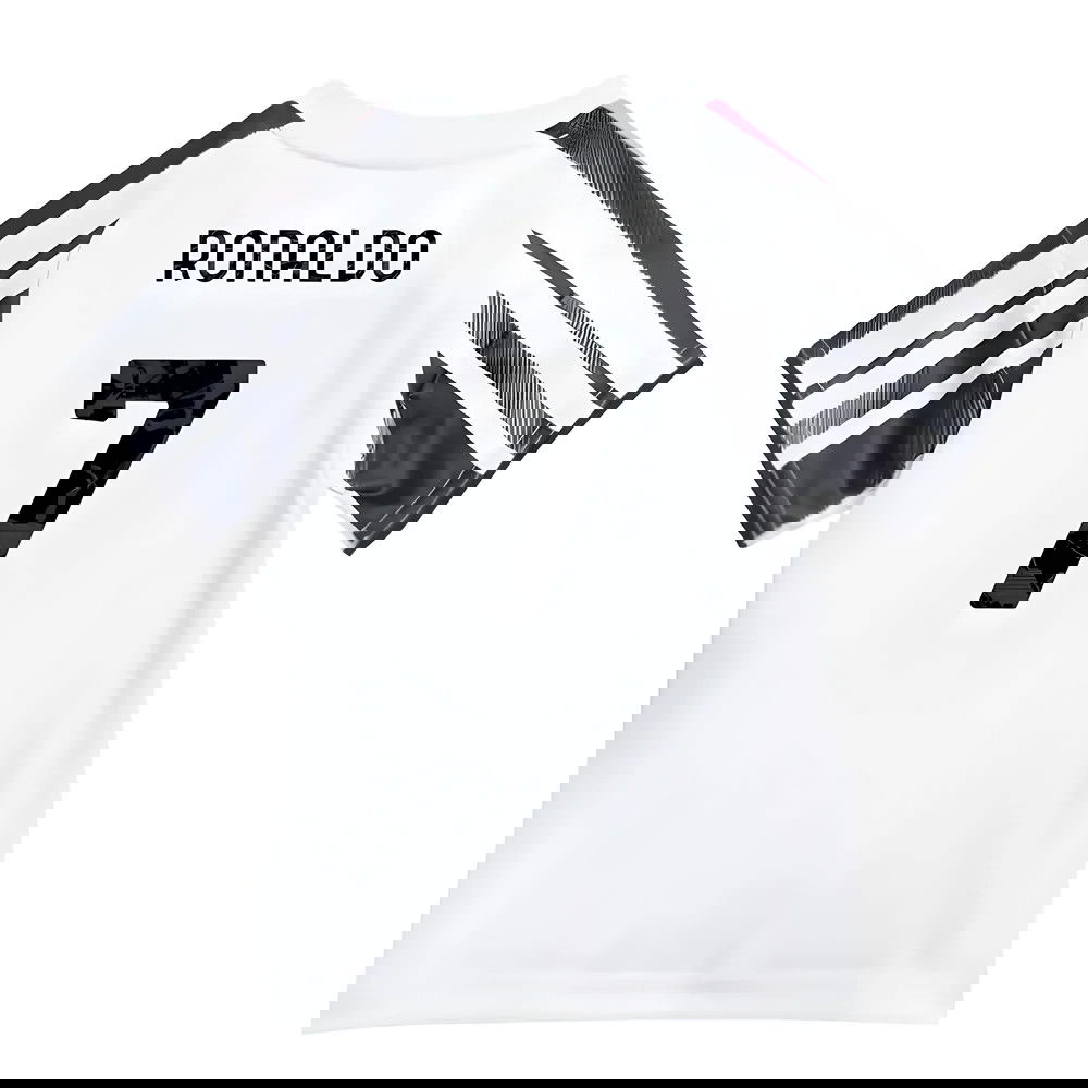 Tanie Koszulki Piłkarskie Juventus Dziecięca RONALDO #7 Główna 2025-2026 Stroje Piłkarskie