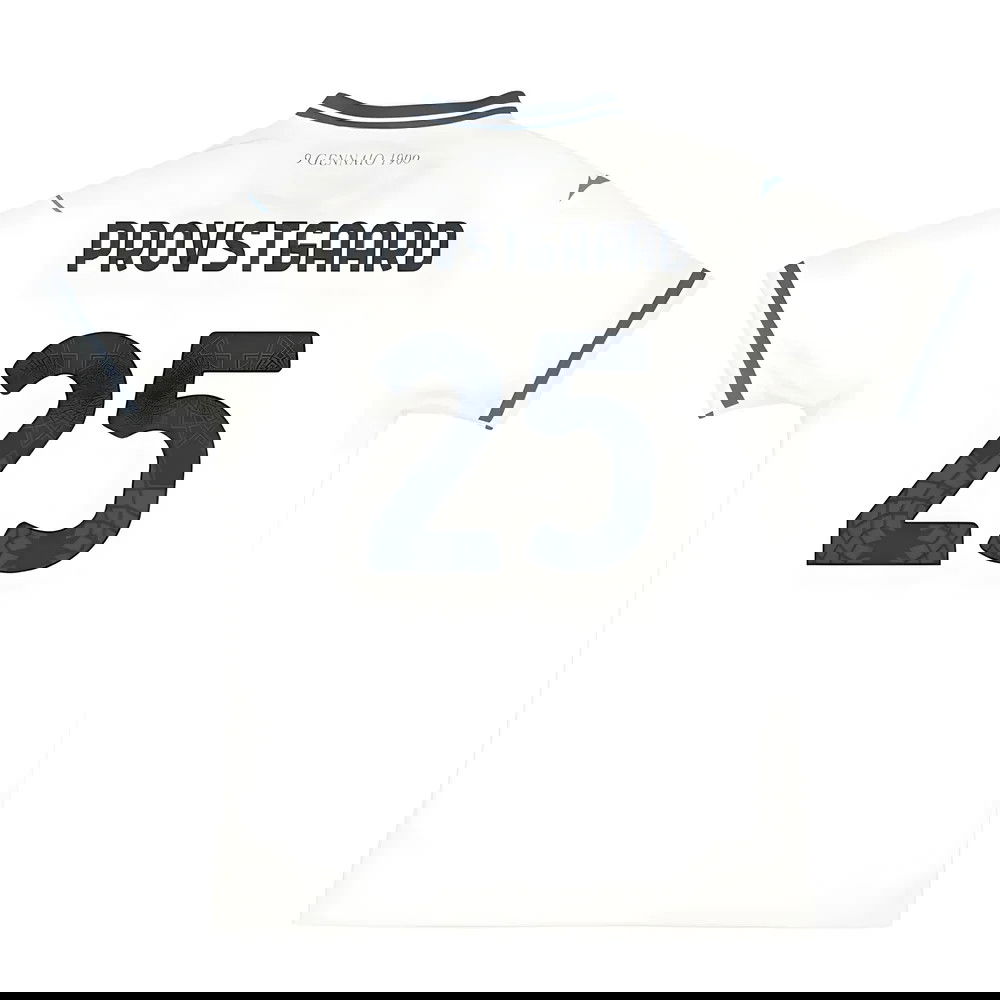 Tanie Koszulki Piłkarskie SS Lazio PROVSTGAARD #25 Precz 2025-2026 Stroje Piłkarskie